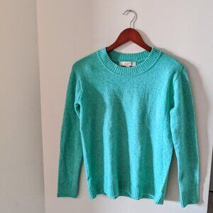 Loft Turquoise Blue Lightweight Sweater